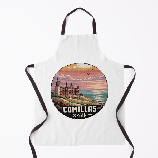 Item preview, Comillas Spain Sunset Coastal Pixel Art designed and sold by CircinusStore.
