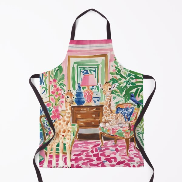 Item preview, Matisse inspired baby giraffes in preppy room designed and sold by SophieClimaArt.