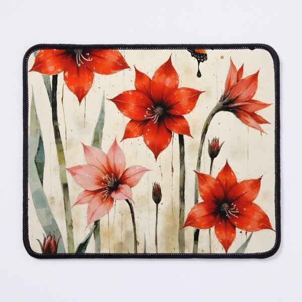 Item preview, Watercolor painting of Amaryllis Flowers designed and sold by Petalandfur.