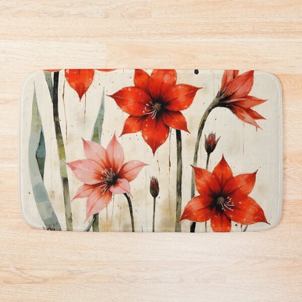 Item preview, Watercolor painting of Amaryllis Flowers designed and sold by Petalandfur.