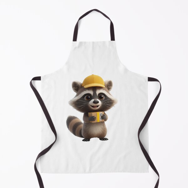 Item preview, Cute Delivery Raccoon with Package designed and sold by raccoonmerch.