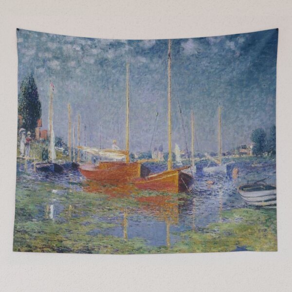 Item preview, Red Boats, Argenteuil designed and sold by SharonTheFirst.