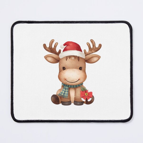 Item preview, Bison with Christmas Hat designed and sold by Fouziaart08.