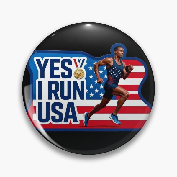 Item preview, YES, I RUN USA – Running Power designed and sold by gwmediaDK.