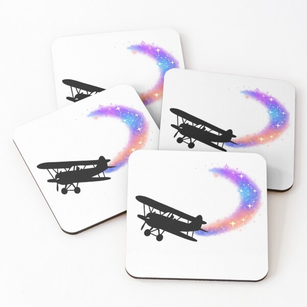 Item preview, Vintage Biplane with Magic Light Trail designed and sold by Meta Mirage .