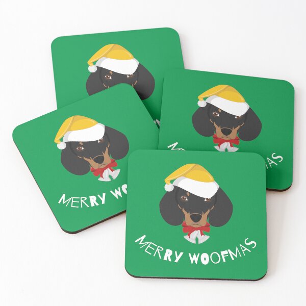 Item preview, Merry Woofmas | Dachshund | White designed and sold by annemyne.