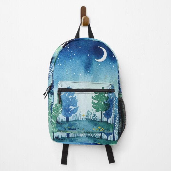 Item preview, Coniferous forest under a starry sky designed and sold by Design4uStudio.