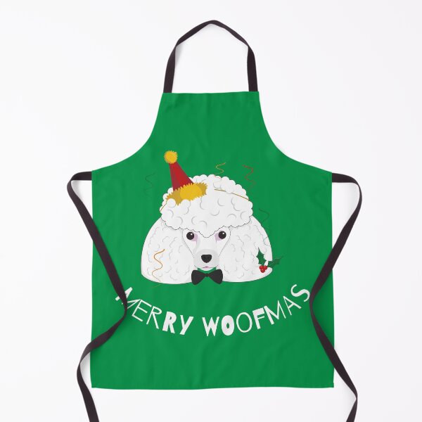 Item preview, Merry Woofmas | Poodle | White designed and sold by annemyne.