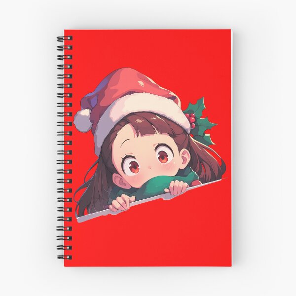 Item preview, Atsuko Kagari Little Witch Academia Chibi Kawaii Christmas Peeker Anime Girl Holiday Joy designed and sold by TorbenKuhano.