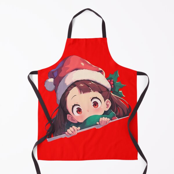 Item preview, Atsuko Kagari Little Witch Academia Chibi Kawaii Christmas Peeker Anime Girl Holiday Joy designed and sold by TorbenKuhano.