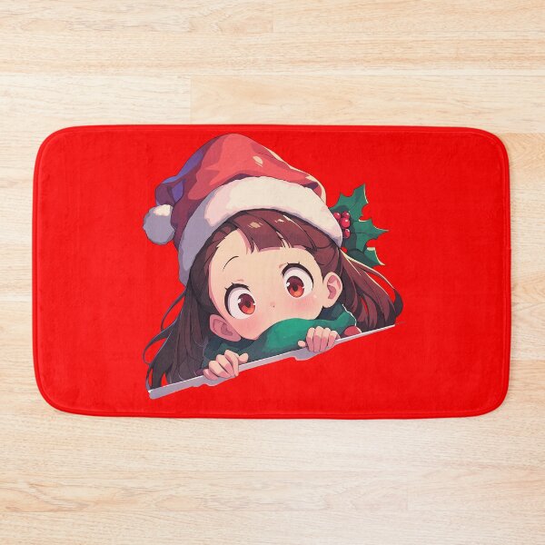 Item preview, Atsuko Kagari Little Witch Academia Chibi Kawaii Christmas Peeker Anime Girl Holiday Joy designed and sold by TorbenKuhano.