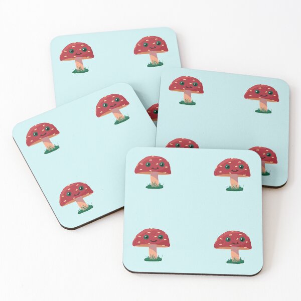 Item preview, A happy mushroom touching grass designed and sold by ForestineArt.