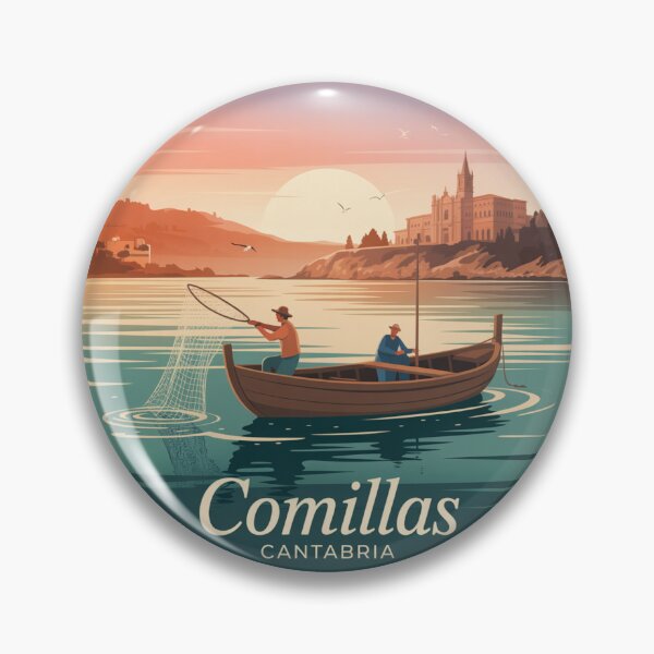Item preview, Comillas Cantabria Fishermen Coastal Sunset designed and sold by CircinusStore.