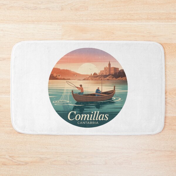 Item preview, Comillas Cantabria Fishermen Coastal Sunset designed and sold by CircinusStore.