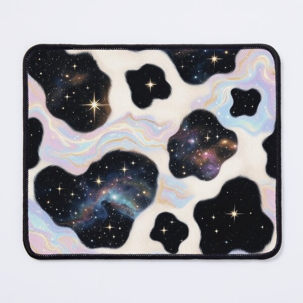 Item preview, Cosmic Galaxy Cow Hide Pattern designed and sold by AiDigitalSanctum.