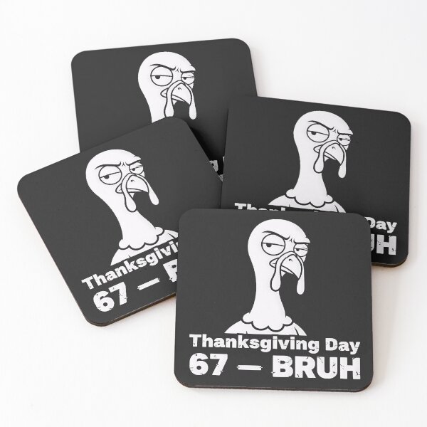 Item preview, BRUH Thanksgiving Turkey T-Shirt: Funny Meme-Style Bold Line Art Tee designed and sold by ZyxDes.