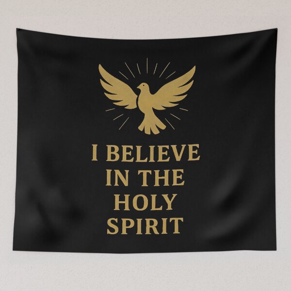 Item preview, Golden Holy Spirit Dove with I Believe Quote. designed and sold by loveandlightrb.