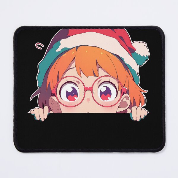 Item preview, Lotte Yanson Little Witch Academia Chibi Kawaii Christmas Peeker Anime Girl Holiday Cheer designed and sold by TorbenKuhano.