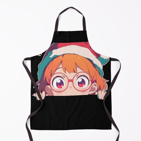 Item preview, Lotte Yanson Little Witch Academia Chibi Kawaii Christmas Peeker Anime Girl Holiday Cheer designed and sold by TorbenKuhano.