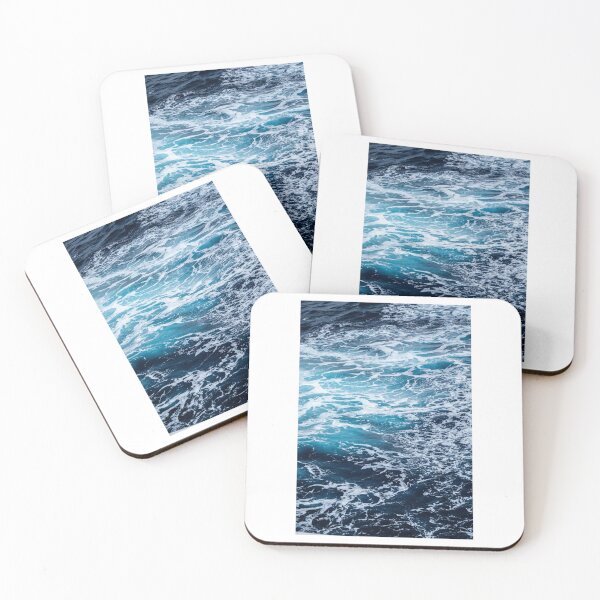 Item preview, Blue and White Crashing Waves Photographic Print designed and sold by Mother-Nature65.