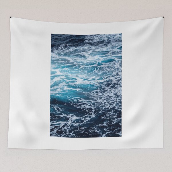 Item preview, Blue and White Crashing Waves Photographic Print designed and sold by Mother-Nature65.