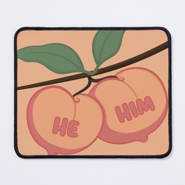Item preview, Peaches He/Him Pronouns designed and sold by MoonMint.
