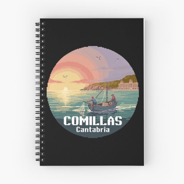 Item preview, Comillas Cantabria Fishermen Sunset Pixel Art designed and sold by CircinusStore.