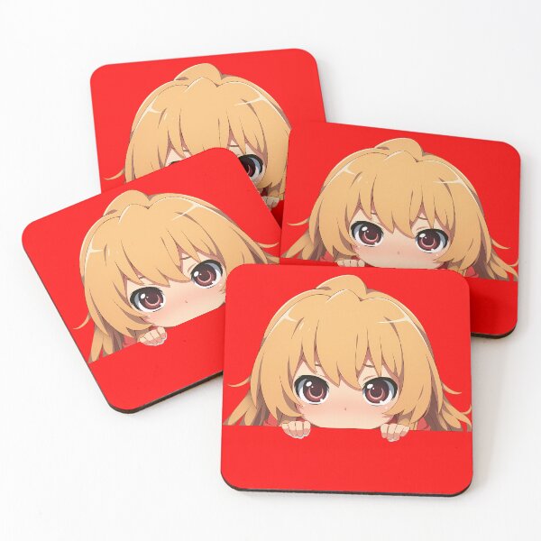 Item preview, Minori Kushieda Toradora Chibi Kawaii Christmas Peeker Anime Girl Holiday Joy designed and sold by TorbenKuhano.