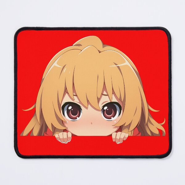 Item preview, Minori Kushieda Toradora Chibi Kawaii Christmas Peeker Anime Girl Holiday Joy designed and sold by TorbenKuhano.