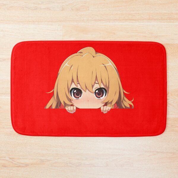 Item preview, Minori Kushieda Toradora Chibi Kawaii Christmas Peeker Anime Girl Holiday Joy designed and sold by TorbenKuhano.