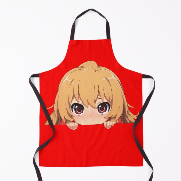 Item preview, Minori Kushieda Toradora Chibi Kawaii Christmas Peeker Anime Girl Holiday Joy designed and sold by TorbenKuhano.