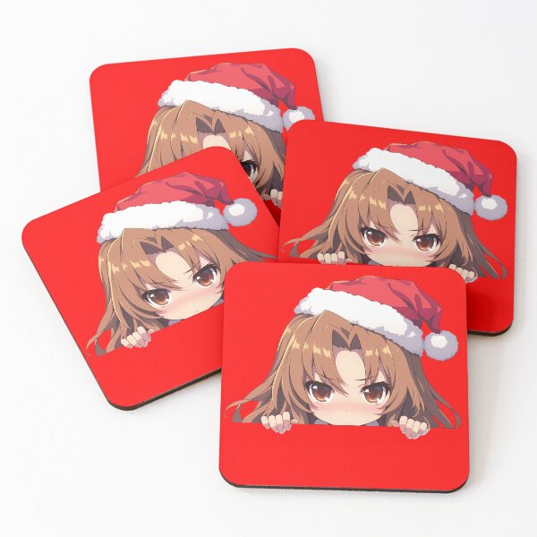 Item preview, Ami Kawashima Toradora Chibi Kawaii Christmas Peeker Anime Girl Holiday Charm designed and sold by TorbenKuhano.