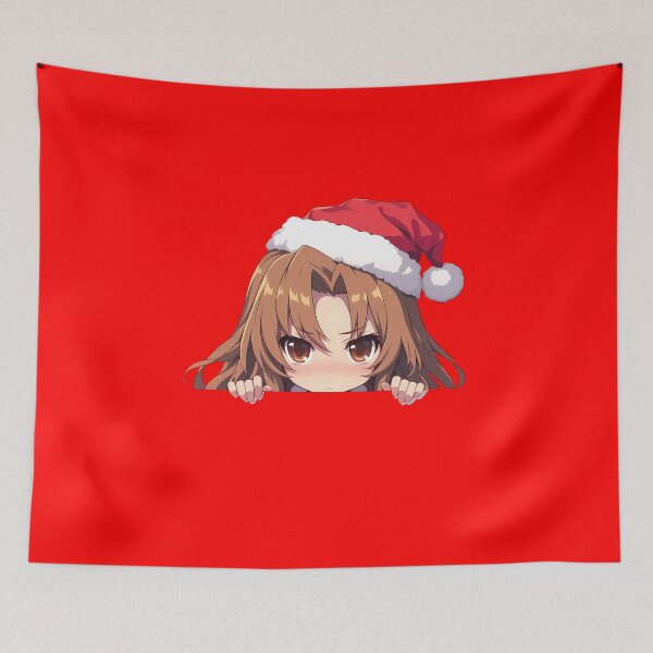 Item preview, Ami Kawashima Toradora Chibi Kawaii Christmas Peeker Anime Girl Holiday Charm designed and sold by TorbenKuhano.