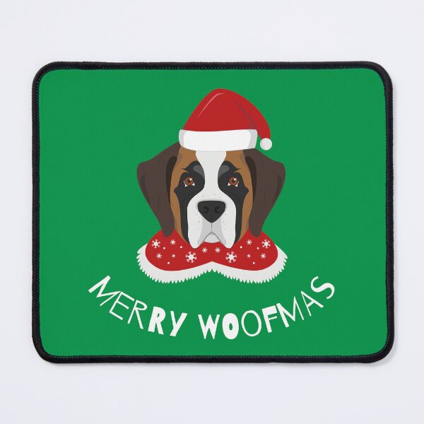 Item preview, Merry Woofmas | St. Bernard | White designed and sold by annemyne.