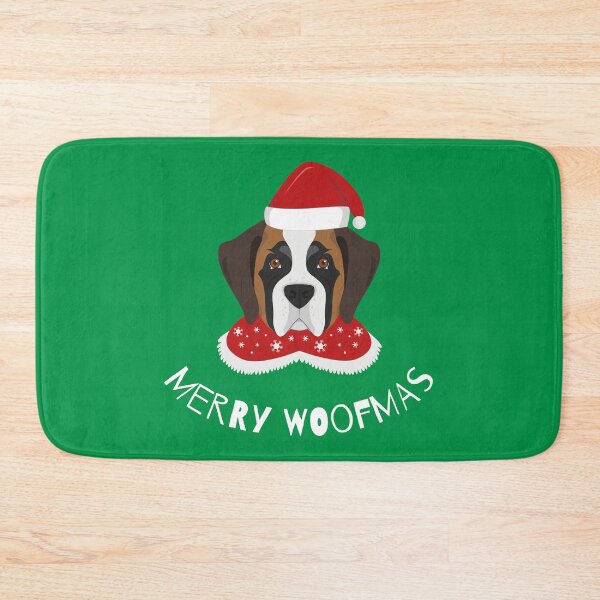 Item preview, Merry Woofmas | St. Bernard | White designed and sold by annemyne.