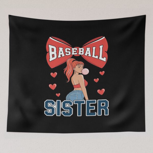 Item preview, Baseball Sister Coquette Biggest Fan Sport Lovers Girl  designed and sold by BeetleMalon.