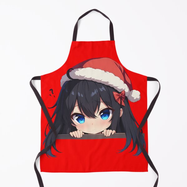 Item preview, Yukino Yukinoshita Oregairu Chibi Kawaii Christmas Peeker Anime Girl Holiday Calm designed and sold by TorbenKuhano.