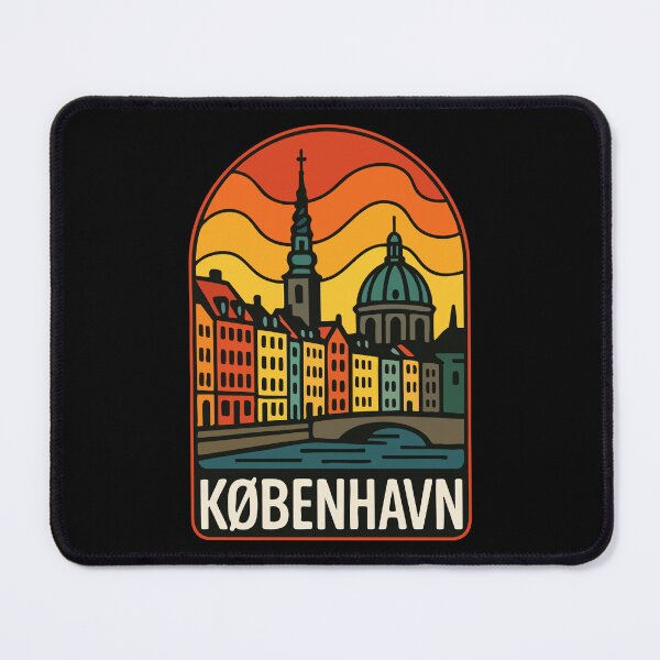 Item preview, Copenhagen Denmark Retro Travel designed and sold by TomFrontierArt.