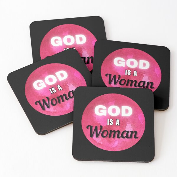 Item preview, God Is a Woman Feminist Quote Design — Empowering Typography Art designed and sold by Meenova Art.