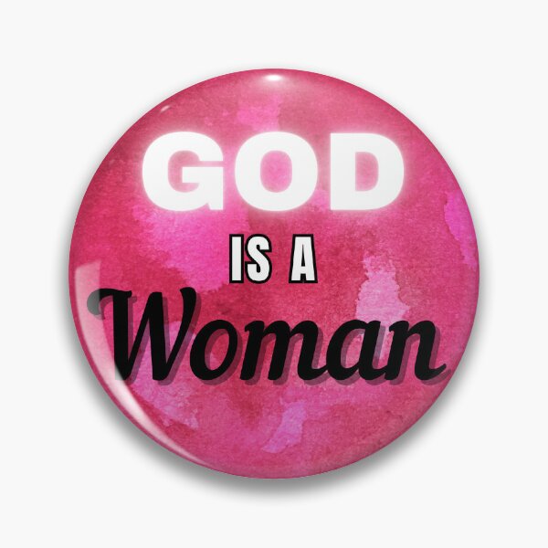 Item preview, God Is a Woman Feminist Quote Design — Empowering Typography Art designed and sold by Meenova Art.