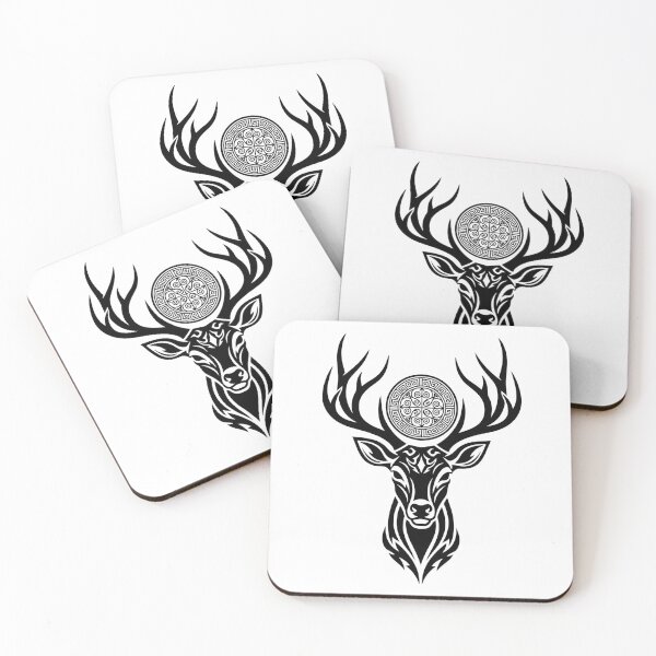 Item preview, Geometric stag head designed and sold by Fuechse.