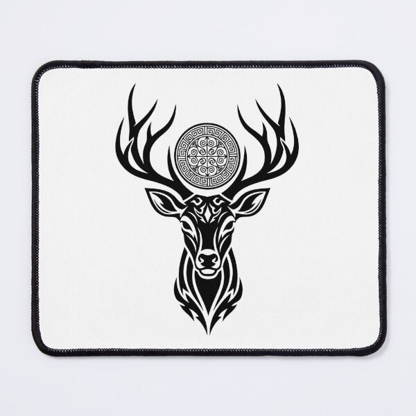Item preview, Geometric stag head designed and sold by Fuechse.