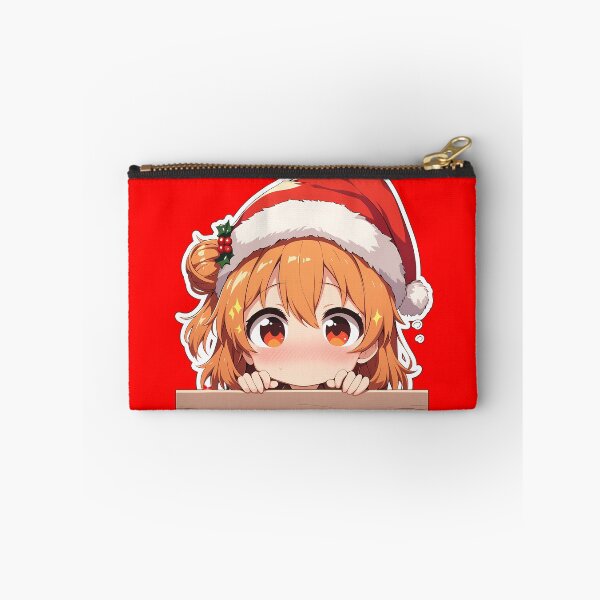 Item preview, Yui Yuigahama Oregairu Chibi Kawaii Christmas Peeker Anime Girl Holiday Brightness designed and sold by TorbenKuhano.