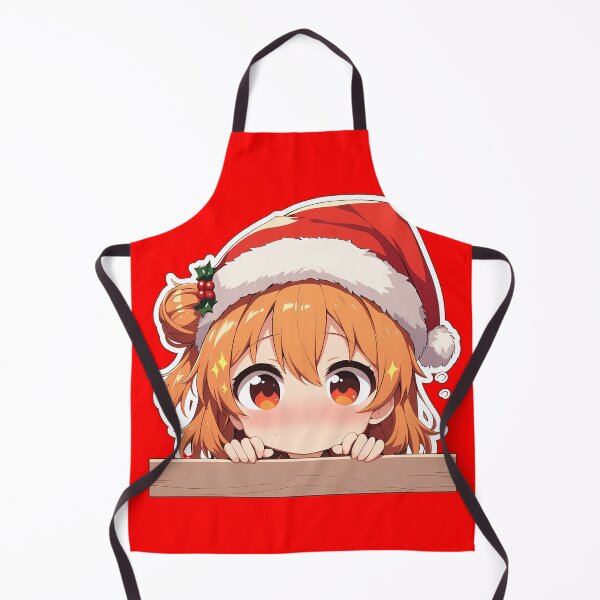 Item preview, Yui Yuigahama Oregairu Chibi Kawaii Christmas Peeker Anime Girl Holiday Brightness designed and sold by TorbenKuhano.