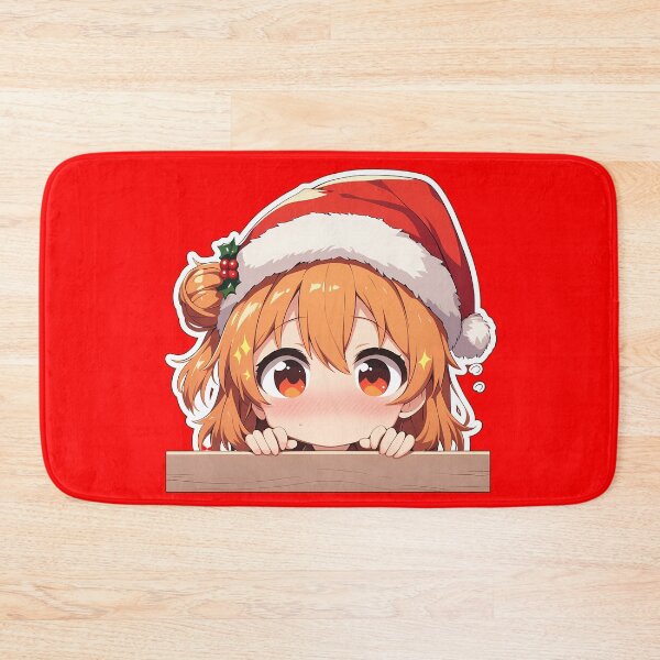 Item preview, Yui Yuigahama Oregairu Chibi Kawaii Christmas Peeker Anime Girl Holiday Brightness designed and sold by TorbenKuhano.