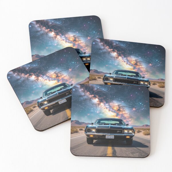 Item preview, Retro Drive Divine – Between speed, sunset & surreal glow, a cosmic cruise of a different kind unfolds. designed and sold by FotoworldEdel.