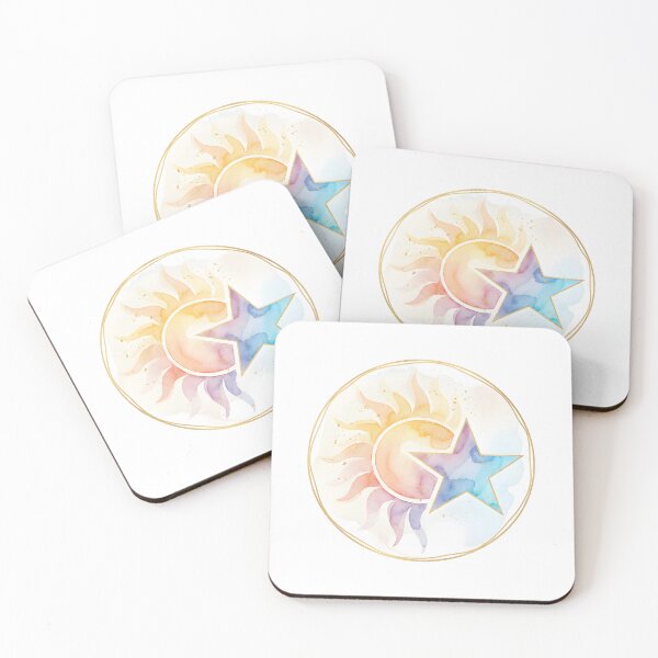 Item preview, Celestial Watercolor Sun and Star designed and sold by Edwin's Art Shop.