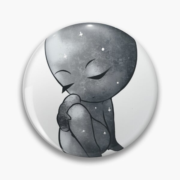 Item preview, Dreamy Haumea Chibi Alien – Sparkling Dwarf Planet Character Illustration designed and sold by Vapishop.