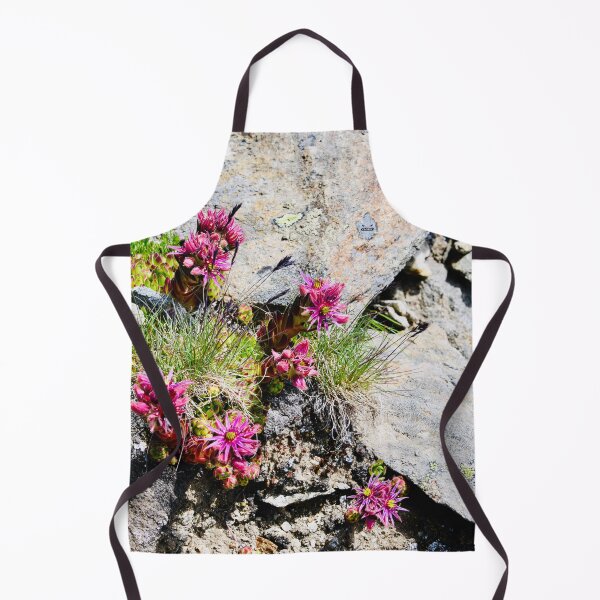 Item preview, Red Alpine Flowers – The Power of Nature in the Rock / Swiss Artwork Photography designed and sold by Raphael Wolf.