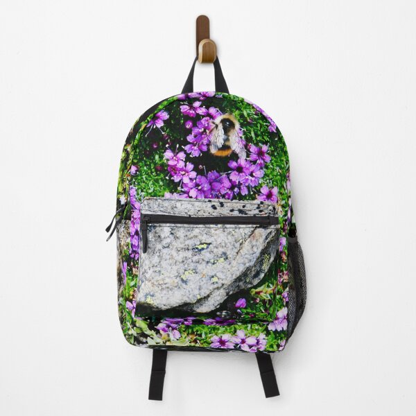 Item preview, Violet Alpine Flowers – A Delicate Explosion of Color in Stone / Swiss Artwork Photography designed and sold by Raphael Wolf.